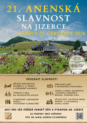 21. Anenská pouť na Jizerce 25. 7. 2026